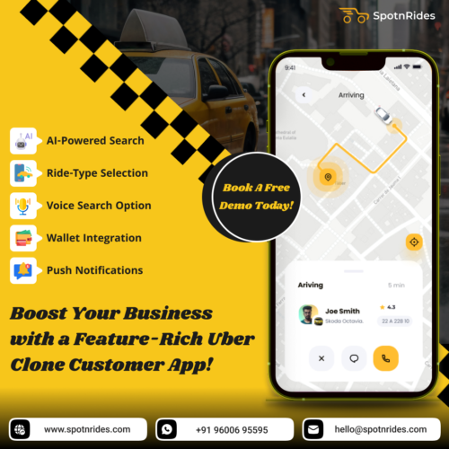 Uber Clone App Development Solution- SpotnRides