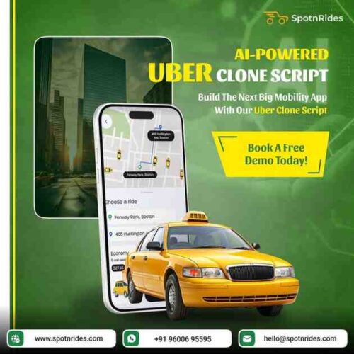 Launch a smart ride app with SpotnRides AI Uber clone
